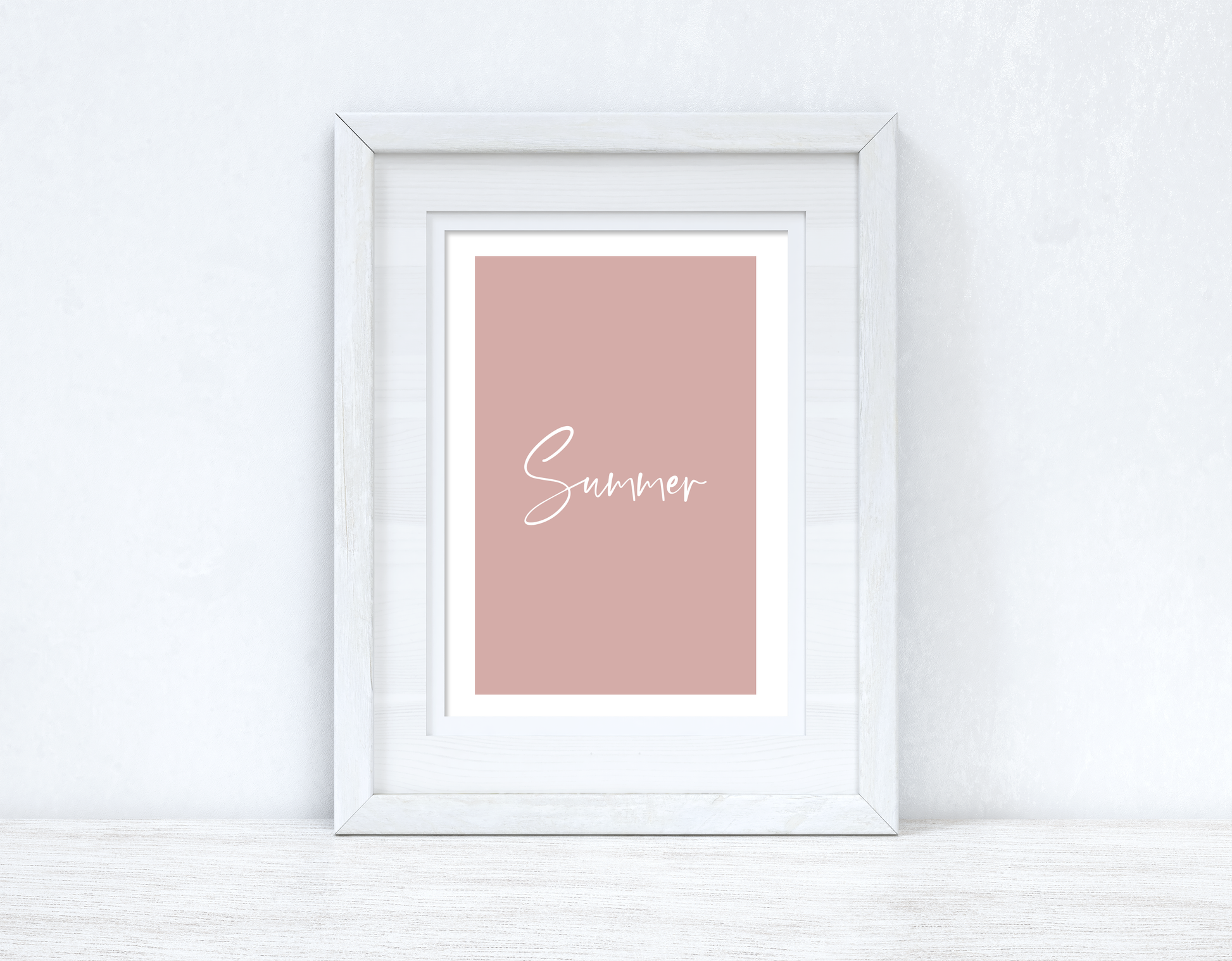 Summer Nude Pink Summer Seasonal Wall Home Decor Print-1