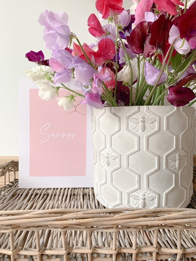 Summer Nude Pink Summer Seasonal Wall Home Decor Print-0