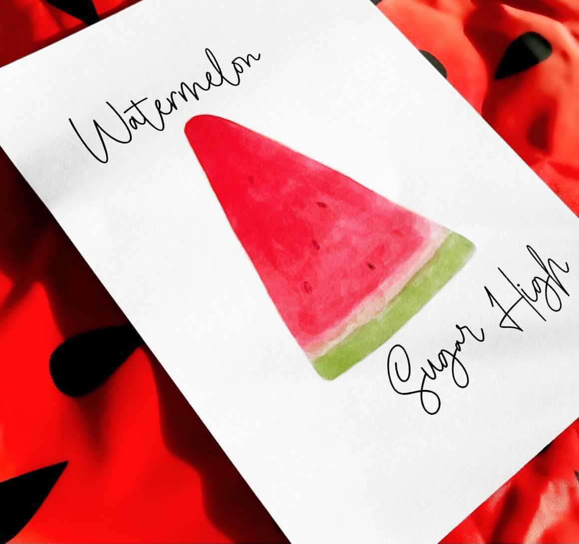 Watermelon Sugar High Summer Seasonal Wall Home Decor Print-0